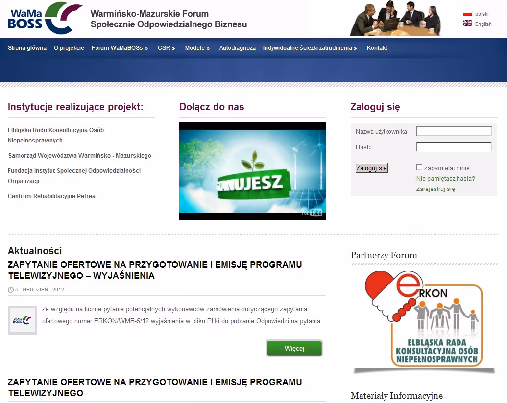centrum-csr.com to serwis internetowy dedykowana promowaniu idei społecznej odpowiedzialności biznesu (CSR) oraz zrównoważonego rozwoju. Serwis...