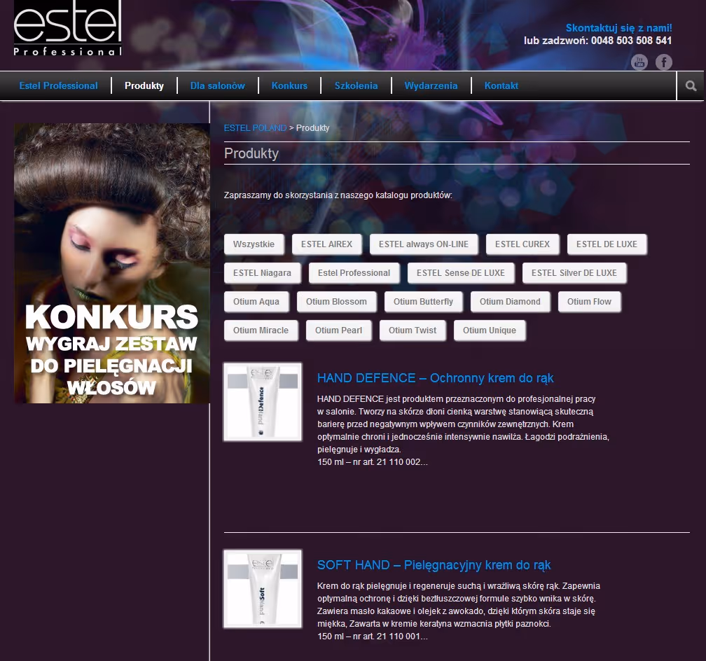 estel-poland.com to profesjonalny sklep internetowy z kosmetykami, stworzony z myślą o klientach poszukujących wysokiej jakości produktów pielęgnacyjnych i m...