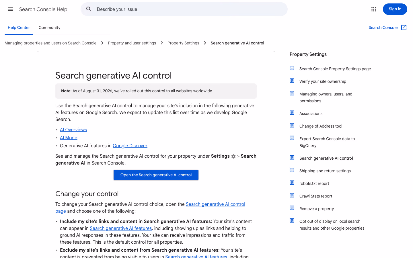 Kontrola AI w Google: ustawienia generatywnej AI w wyszukiwarce, Google-Extended i Content-Signal