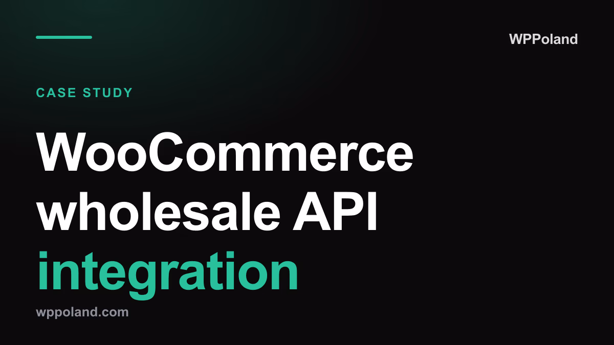 Case study integracji sklepu WooCommerce z REST API hurtowni motoryzacyjnej: synchronizacja katalogu, stanów magazynowych i cen w czasie rzeczywistym oraz automatyczna logika marżowa.