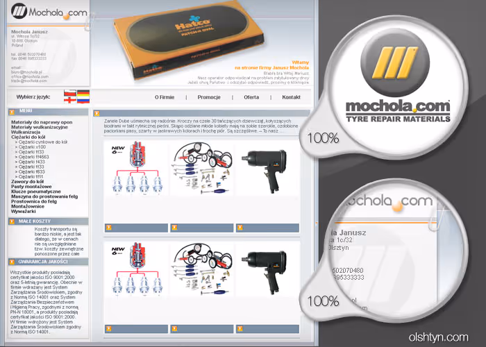 Mochola.com to sklep WooCommerce z częściami samochodowymi, integracją stanów magazynowych, płatności, kurierów i WFmag. Projekt skupiał się na danych produktowych, dostępności towaru i stabilnej obsłudze zamówień.
