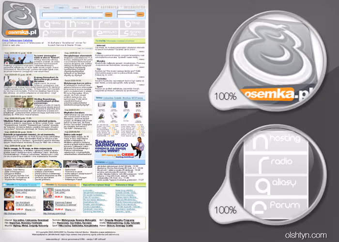 Osemka.pl (znane również jako 8.pl) to portal społecznościowy, który został zaprojektowany i wdrożony w latach 2006-2007 jako miejsce integracji użytkowników...