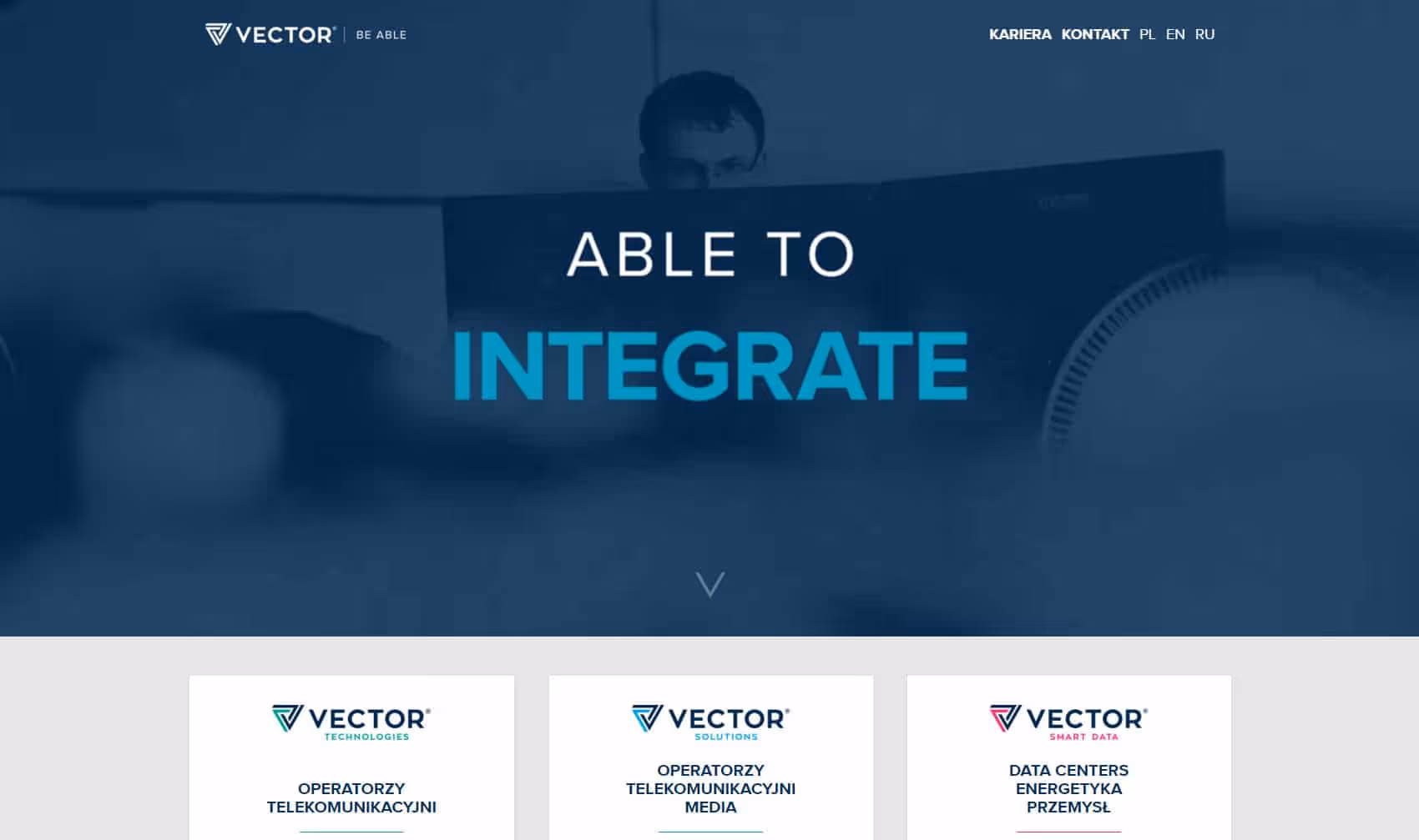 Projekt dla VECTOR Group, dynamicznie rozwijającego się konsorcjum technologicznego operującego na rynkach globalnych w obszarze infrastruktury sieci dostępo...